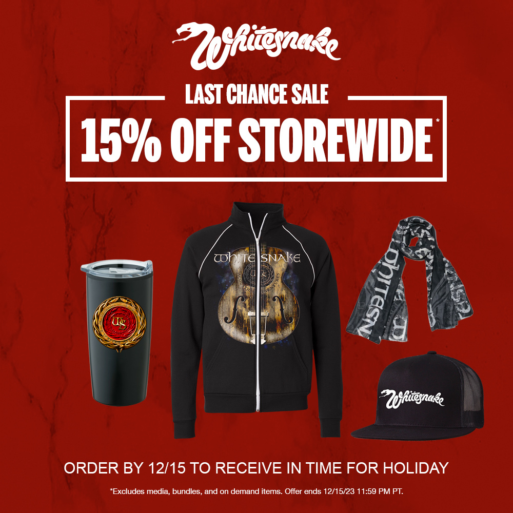 Last Chance 15% OFF Storewide 🎁 store.whitesnake.com
