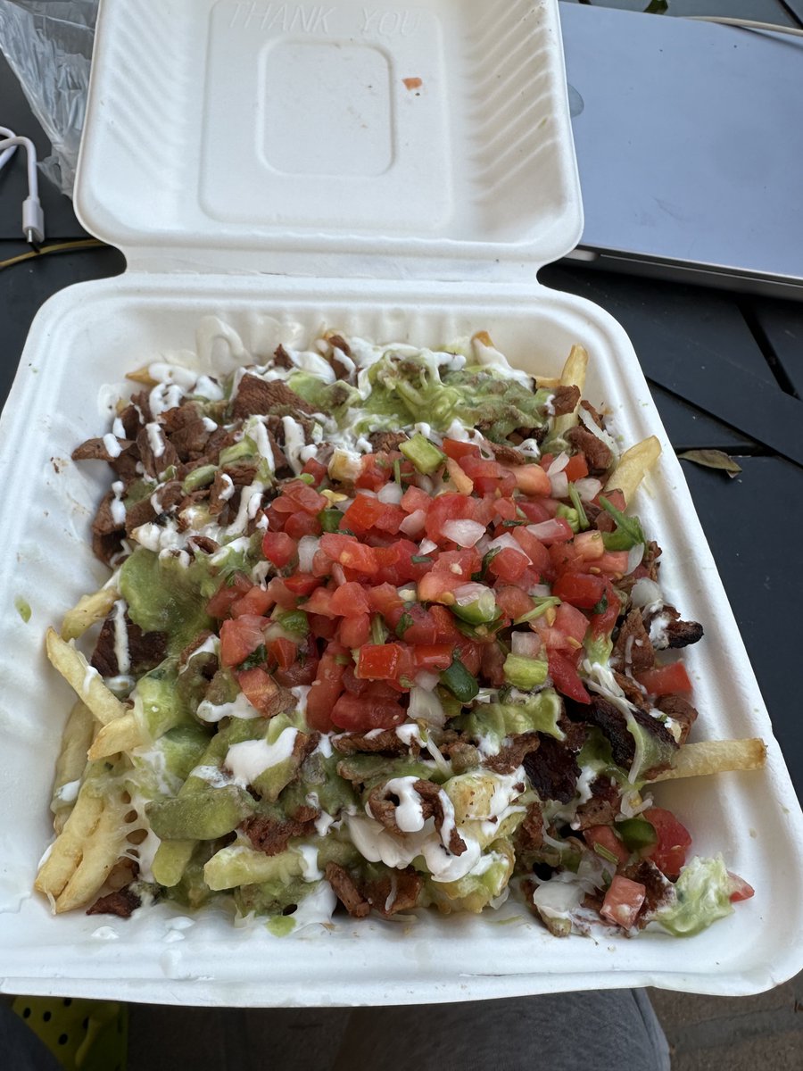 Friday tingz Deep cleaned car Carne asada fries