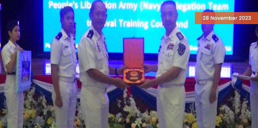 rajfortyseven's tweet photo. #CCP #China #PLAN #44EscortFleet briefed by #Tatmadaw Navy #TrainingCommand HQ. https://t.co/xexPIghyqH