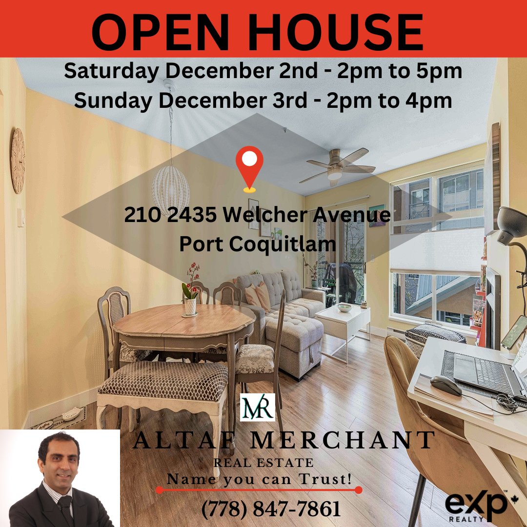 AltafMerchant_'s tweet photo. Looking forward to seeing you at the OPEN HOUSE.

#OpenHouse  #realtors #Portcoquitlam #mastermind #vancouvermasterminds  #merchantsrealty #altafmmerchant #VanRE #homebuyers #exprealty https://t.co/xhmTURwC92