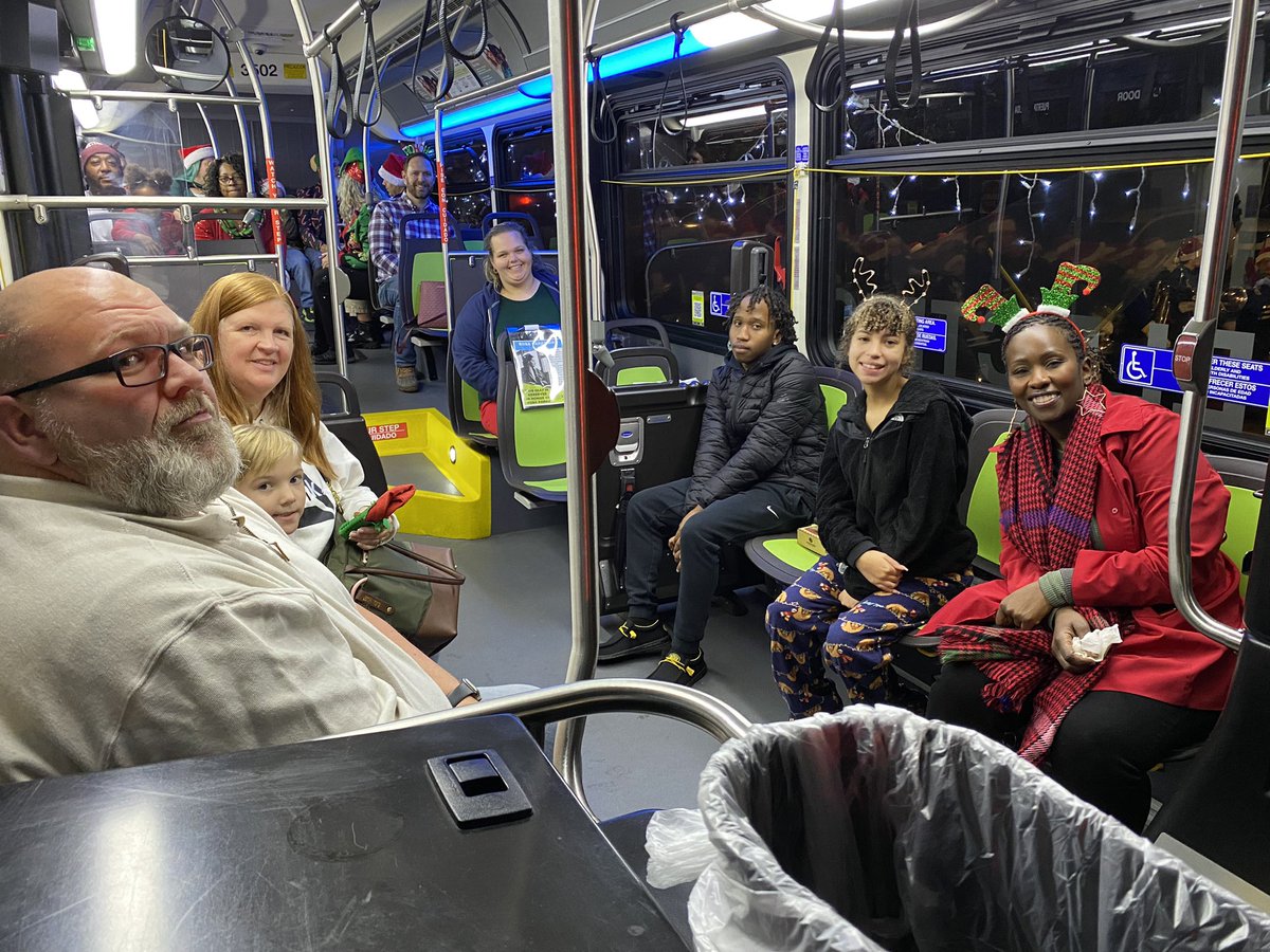 kat_bus's tweet photo. Merry & Bright for the @wivk1077 Christmas Parade! Happy Holidays to all!!! #KATGoesThere #RideForChange #RideForCheer https://t.co/swyn1hh8fi