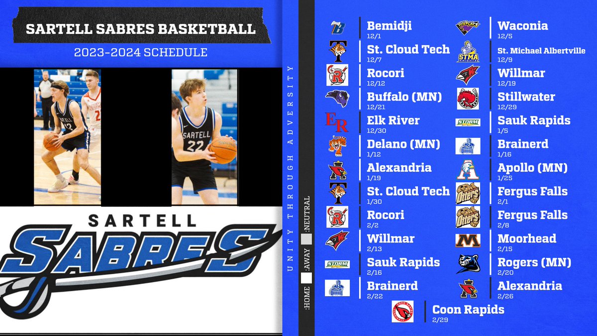The season starts tonight. Come cheer on the Sabres this season.