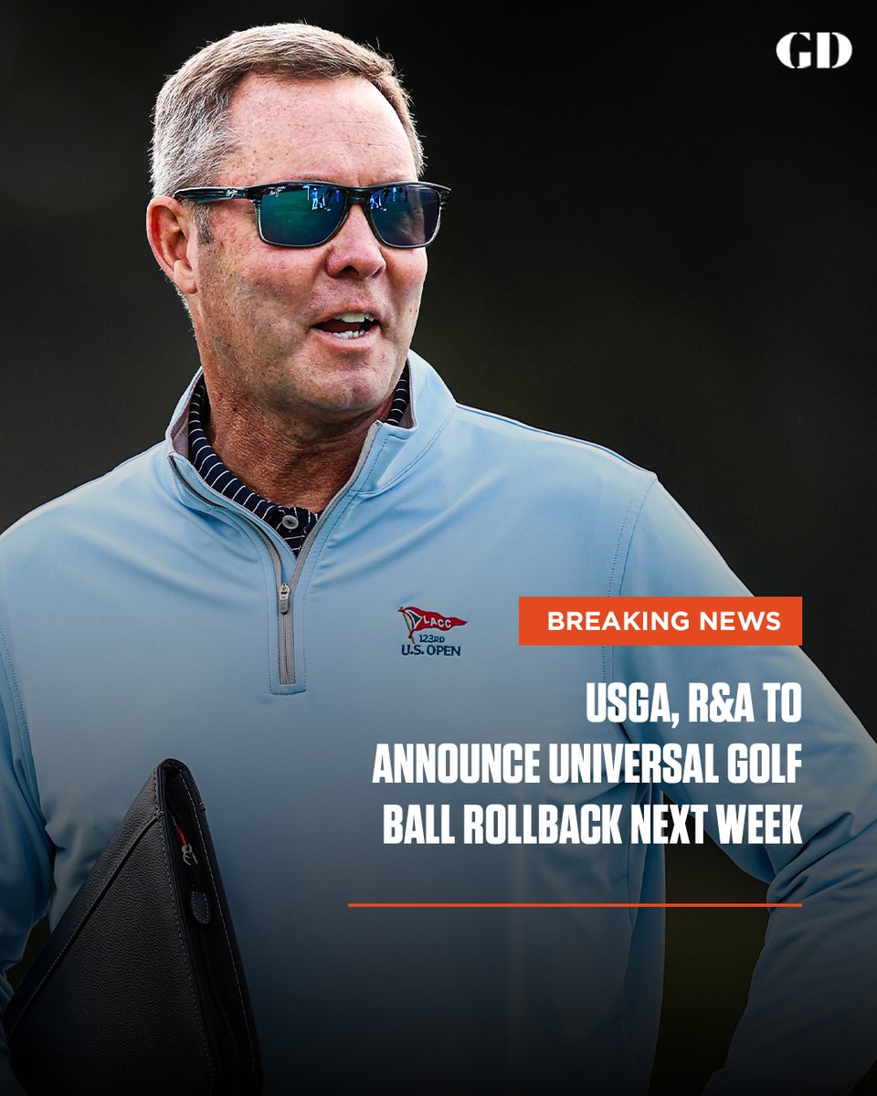 GolfDigest's tweet photo. The USGA and R&amp;A are expected to announce early next week that they will be changing the rules to roll back distance in golf. 

See further details: https://t.co/jIseCZe6xC https://t.co/UYtcHp1pNf