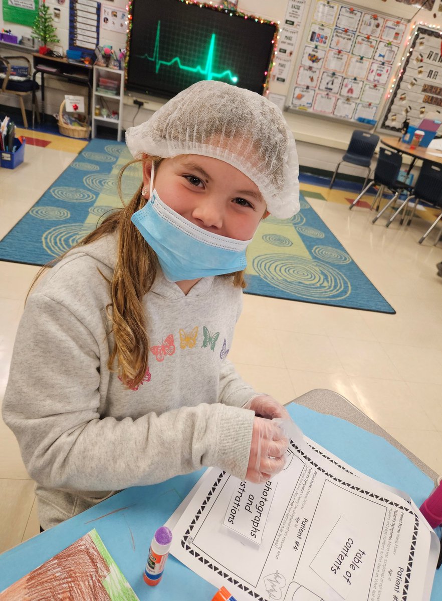 3rdGrSquad's tweet photo. Text Feature Surgery success! 3rd graders successfully performed surgery on their patients, saving them with the text features they needed. A fun review for text features. #clarkestrong #textfeaturesurgery @CCPS_VA @CESGoPanthers @MTinsman_edu https://t.co/J3uQsFHful