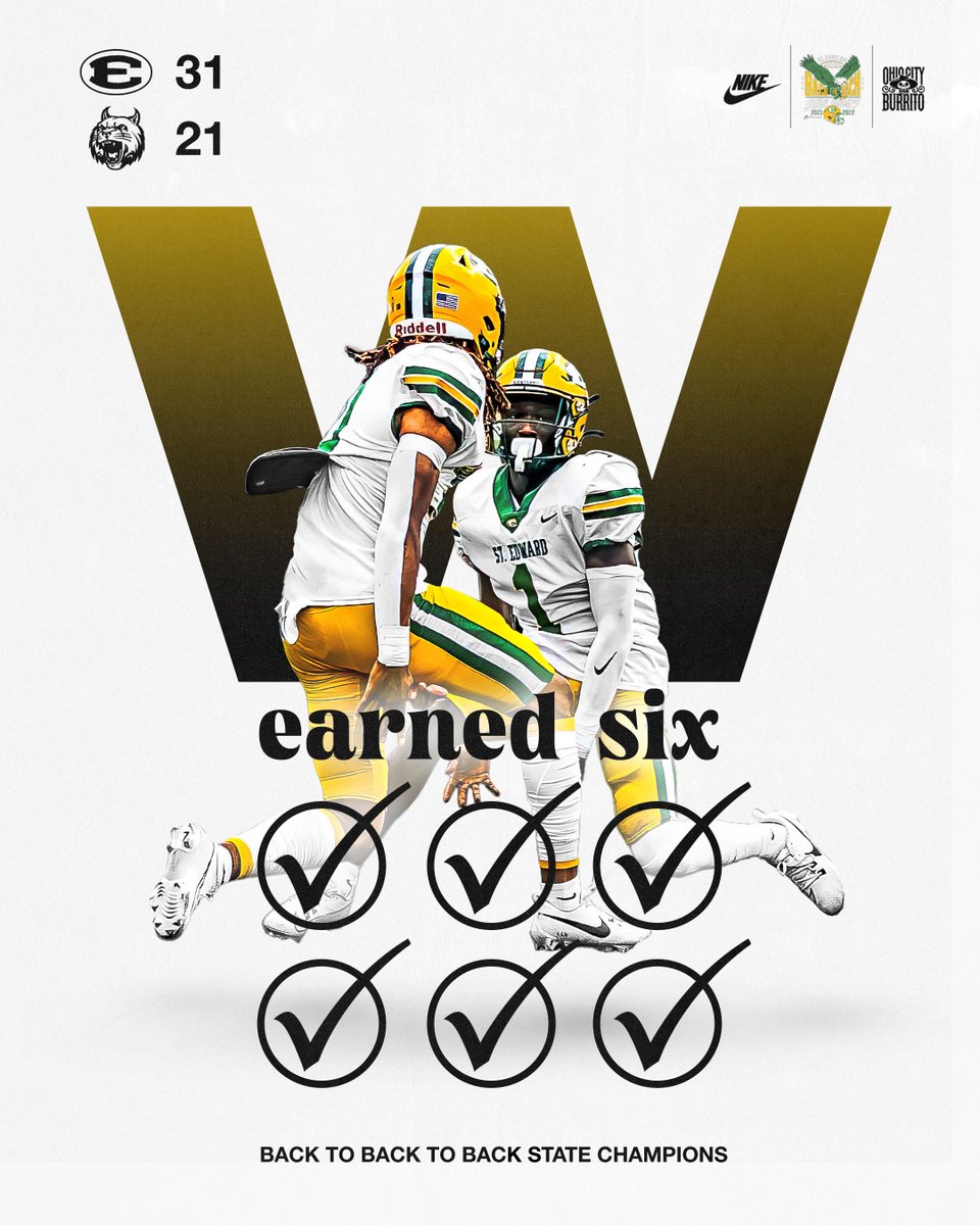 With the win the Eagles finish the season 15-1 and earn the 2023 OHSAA Division I State Championship #EDSUP #BUILTDIFFERENT