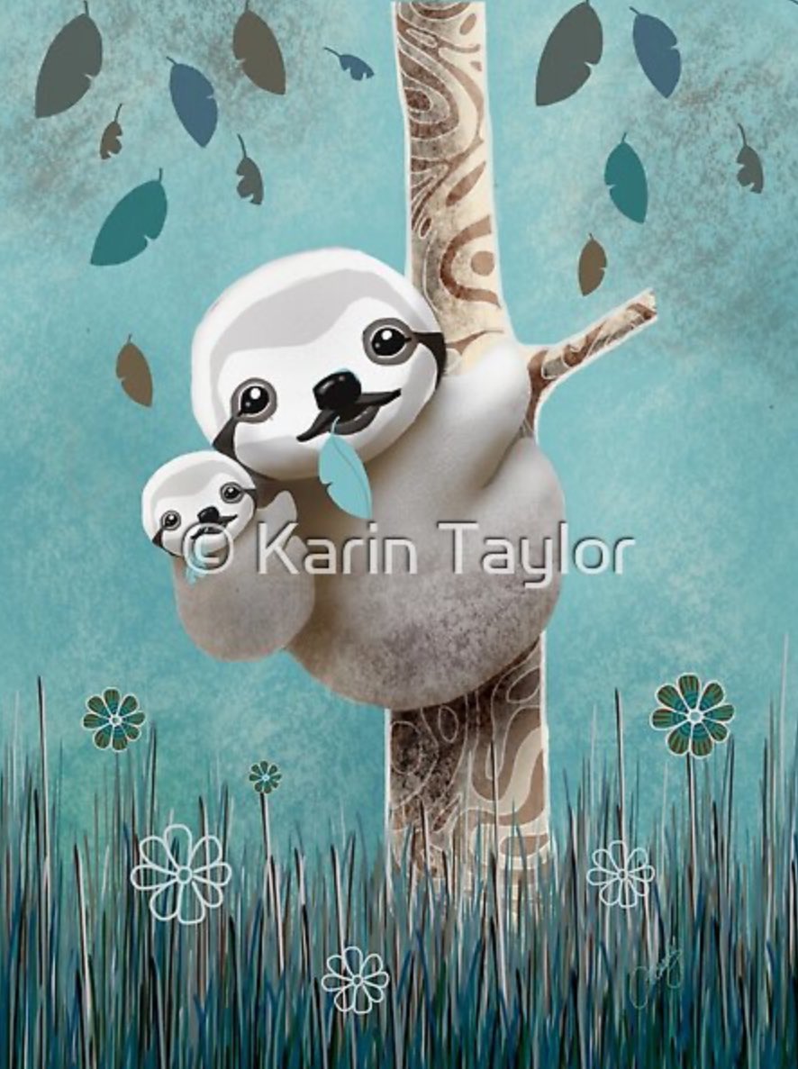 Baby Sloth Daylight. Thanks to the lovely someone in the USA who ordered a poster of Baby Sloth Daylight redbubble.com/shop/ap/158325… 
#sloth #babysloth #sloths #babysloths #cutesloth #cutesloths #slothmum #slothbaby #slothmummyandbaby #slothmummy #slothmumma #cuteanimals #babyanimals