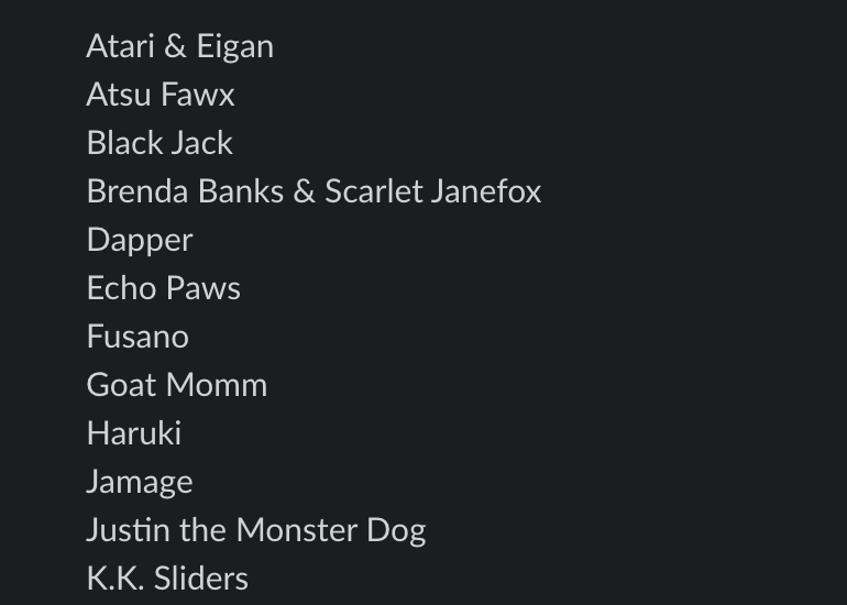 FurFest's tweet photo. Announcing the finalists for the FurFest 2023 Dance Competition! https://t.co/EiuImChIIF