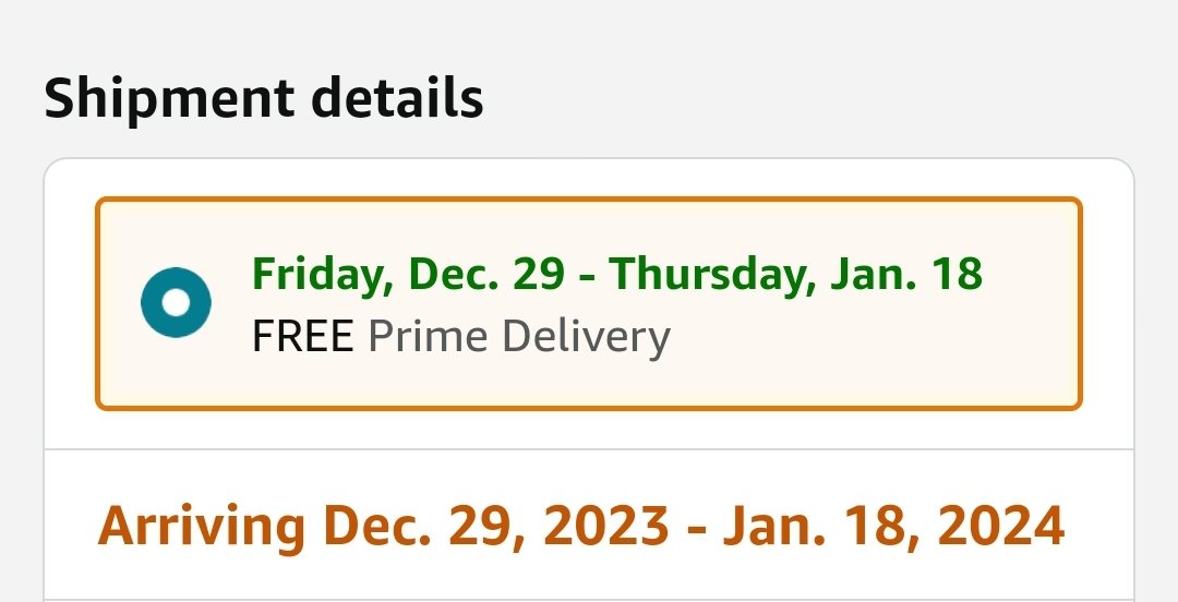 ThatChrisChaos's tweet photo. Since when does "it might get delivered  in a month or 2" still count as "Prime" @amazon ??? https://t.co/S3AeFMfEJa