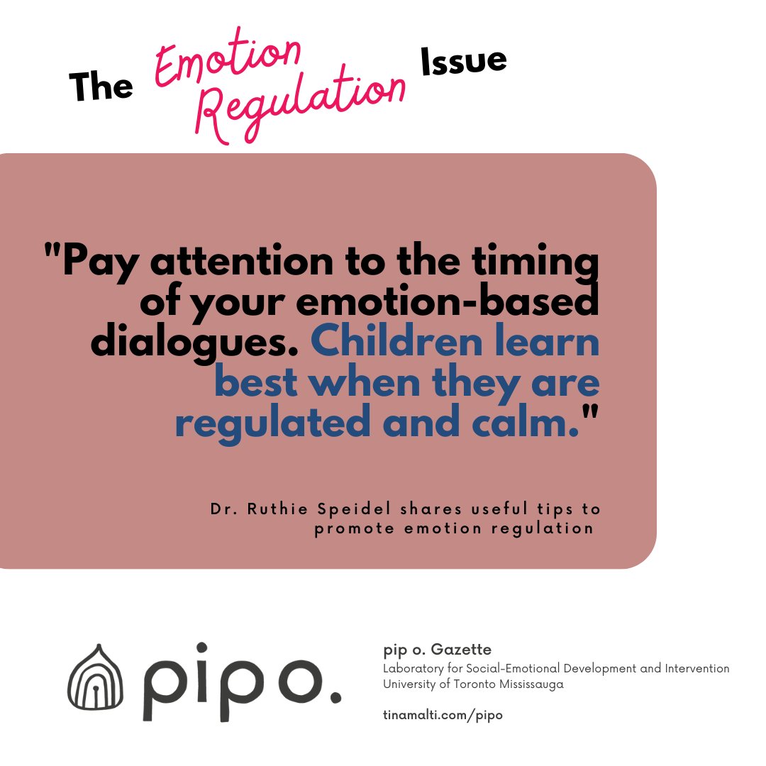 SEDI Lab at UTM (@sedilab) on Twitter photo Dr. Ruthie Speidel shares useful tips and activities on how to promote emotion regulation. Learn more in the newest issue of the pip o. Gazette (link in bio)!
<a href="/UTMPsychology/">UTMPsychology</a> <a href="/UTM/">U of T Mississauga</a> Dr. Ruthie Speidel shares useful tips and activities on how to promote emotion regulation. Learn more in the newest issue of the pip o. Gazette (link in bio)!
<a href="/UTMPsychology/">UTMPsychology</a> <a href="/UTM/">U of T Mississauga</a>