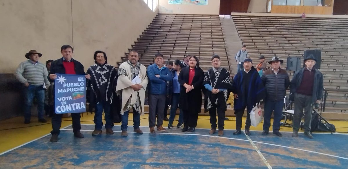 Todas las regiones, en todos los territorios, tenemos muchas cosas que nos unen #encontra de esta propuesta Constitucional

No queremos la exclusión de los republicanos y nos levantamos por los derechos que hemos defendido durante generaciones

Pueblo Mapuche votamos #encontra