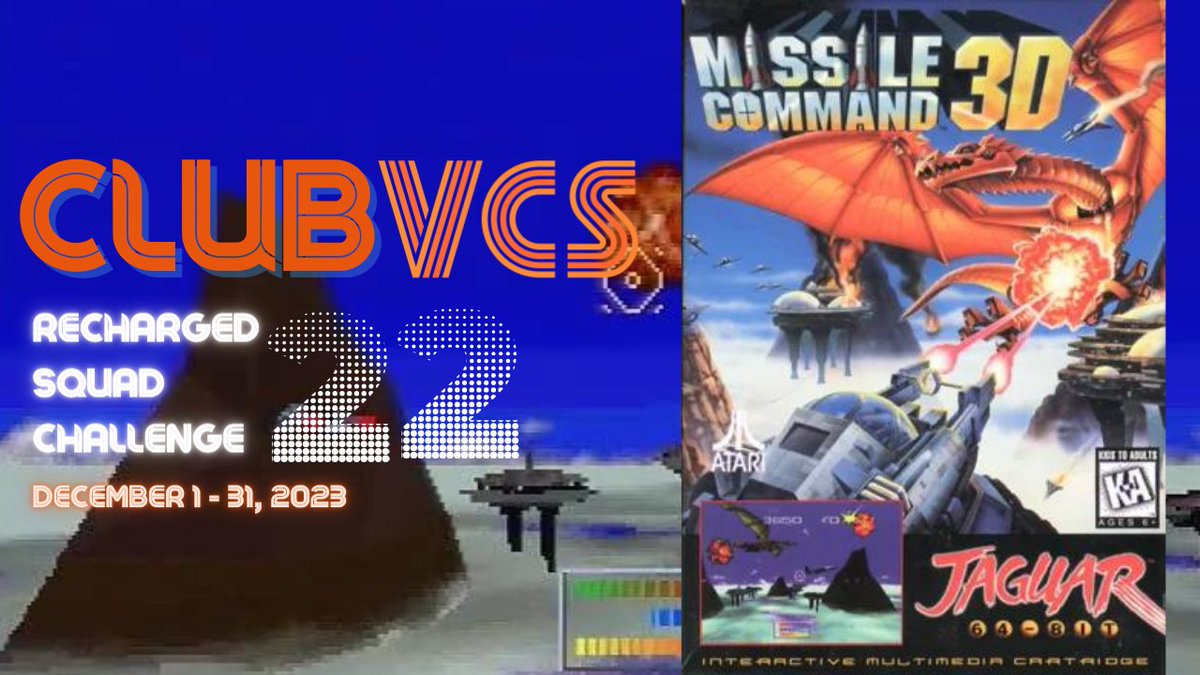 ClubVCS1's tweet photo. Congratulations to our returning champion D.Joe! He took first place in our Tempest 2K Squad Challenge. Our celebration of the #AtariJaguar continues in December with #MissileCommand3D!
#atariVCS
https://t.co/MRDu1ZV6lz https://t.co/T82ByMq0Ly