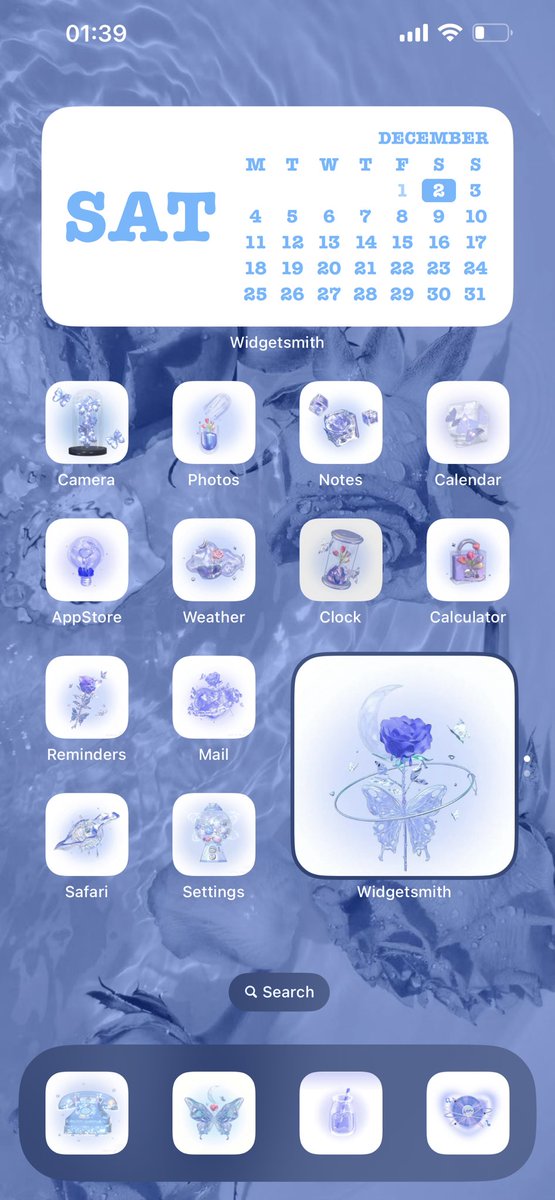 berrysukehiro's tweet image. My new Home Screen layout.
Background wallpaper is temporary 
( I’m still deciding)
#ioshomescreen 
#ioslayout 
#homescreensetup