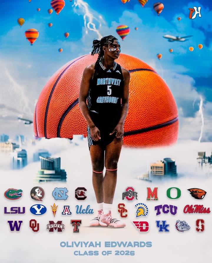 Sometimes you make the right decision, sometimes you make the decision right. 5 ⭐️ Oliviyah Edwards who is the top ranked forward in the class of 2026 per ESPN HoopGurlz has picked up offers from all over the country. Where should she land? @NWGreyhounds @3SSBGCircuit