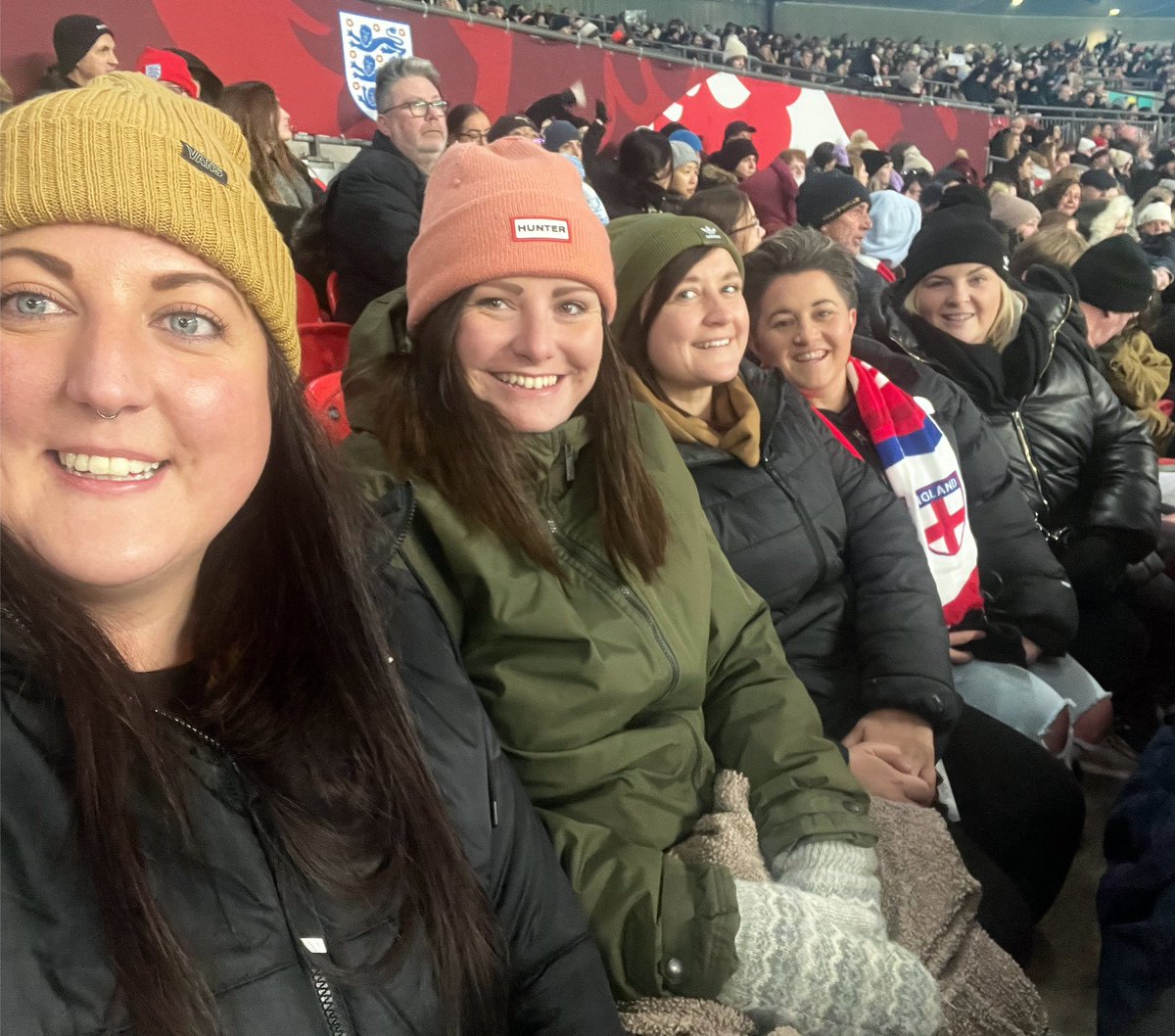 Friday night at Wembley watching the <a href="/Lionesses/">Lionesses</a> ⚽️ great game 🙌🏽