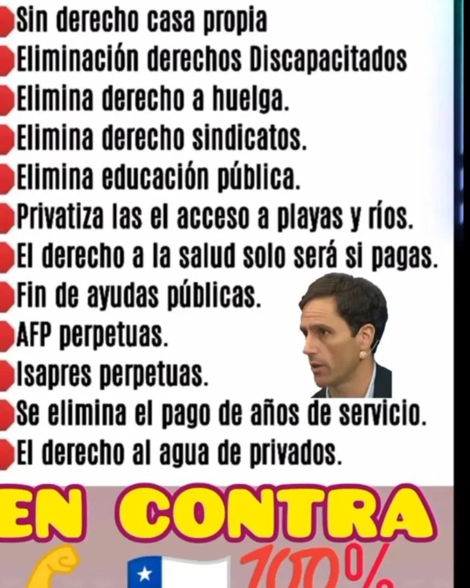 EAstigue's tweet photo. #EnContraPorChile
 El profe del silicio  uno de los que redactó  ese mamarracho medieval atávico!.No te dejes engañar,informaye, lee,y sobre todo:
#despabilate 
#NoNosJoderán 
#ChileVotaEnContra https://t.co/mjSnGSSfhb