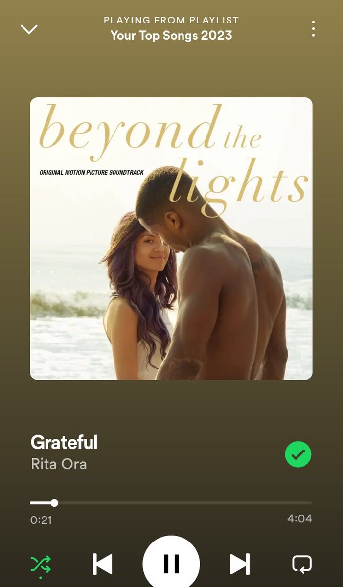 chelseaisapoet's tweet photo. Y'all, look at what made my #SpotifyWrapped playlist 

#BeyondTheLights #Grateful #SpotifyWrapped2023 

@RitaOra @GPBmadeit https://t.co/087CFyS5RA