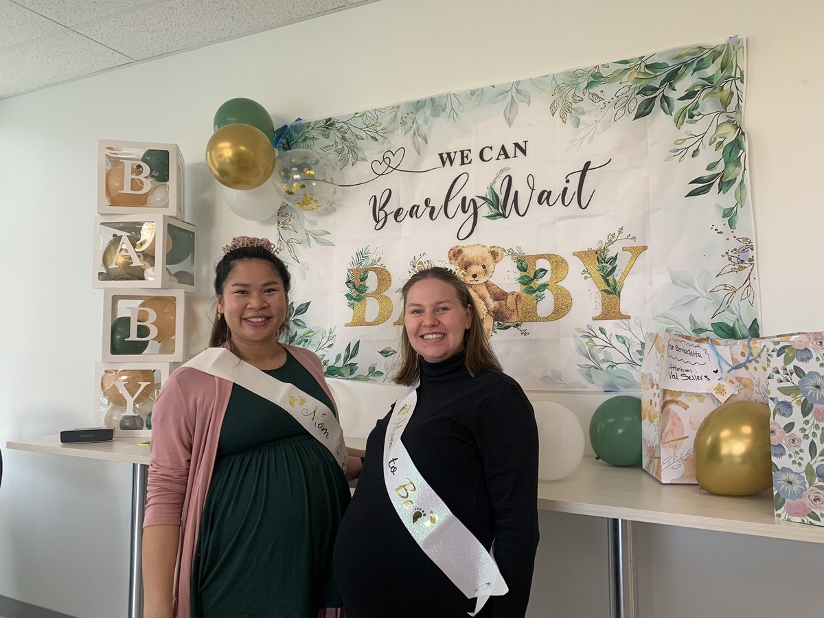 Today we celebrated these special ‘moms to be’. We wish Mme Sellers and Mrs Bertrand the very  best and can’t wait to hear their exciting news very soon. Go Be Kind Bears.