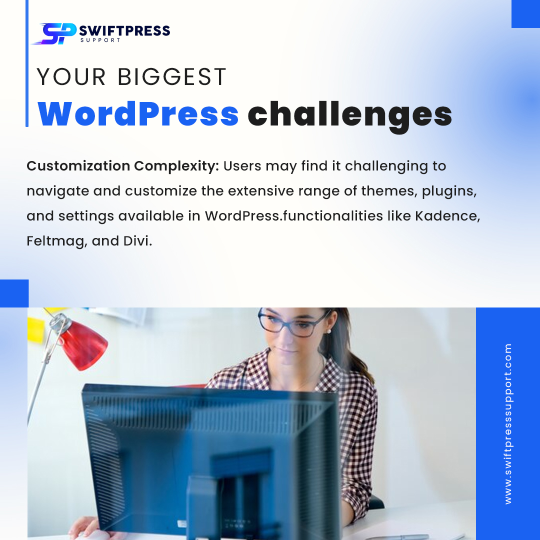swiftpresswp's tweet image. Navigate the customization complexity of WordPress with themes like Kadence, Feltmag, and Divi. Users may find it challenging, but these functionalities offer extensive customization options! #WordPress #CustomizationTips #WebDesign

Visit at: swiftpresssupport.com