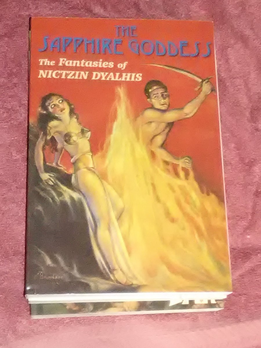 First of my @dmrbooks  order: The Sapphire Goddess - The Fantasies of Nictzin Dyalhis. Not familiar with the author but I love these old pulp stories. Great cover by Margret Brundage. More here: tinyurl.com/ywpgwtm5