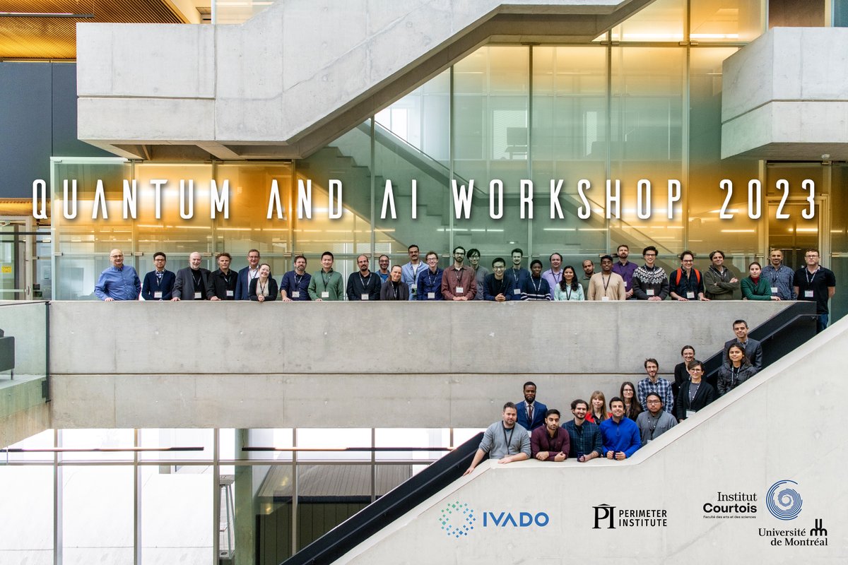 ChrisMuschik's tweet photo. And it’s a wrap! 
Building a scientific bridge Part 1 ✅

🌉 Yesterday we wrapped up our “Quantum &amp; AI” workshop at the Perimeter Institute.

🌉 Our event had a clear mission: forging new links with 3 Montreal research centres :
➡ IVADO
➡ MILA
➡ Institut Courtois https://t.co/LvD11xZMqf