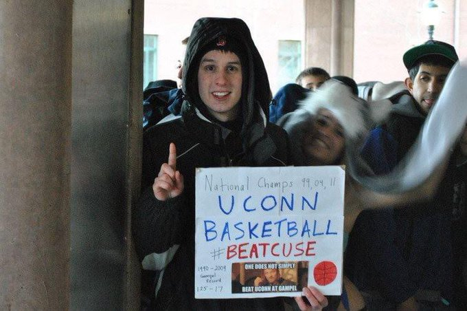 gdollar_sign's tweet photo. Me as a young lad after sleeping on a towel outside of Gampel for College Gameday vs Cuse in 2012
I will be watching us play Kansas from my couch as I was not able to make the Kansas trip
*cries in basketball*
oh well, see you at MSG for UNC!
#ROLLSKIES #LETSGETTHISW https://t.co/gnd8GWFCGY