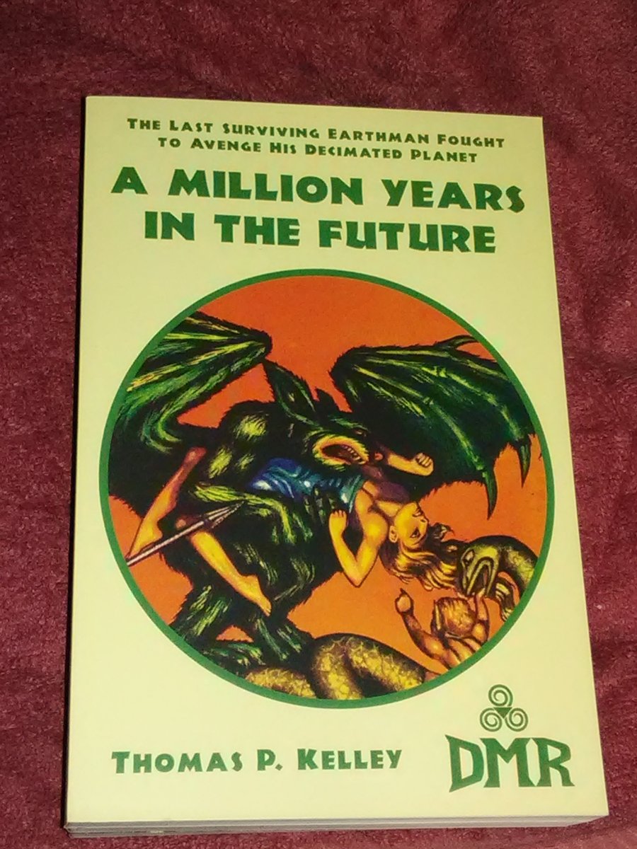 2nd of my @dmrbooks order: A Million Years in the Future by Thomas P. Kelley. Another author I'm not familiar with, seemingly forgotten from the pages of Weird Tales, cover by Hannes Bok. More here: tinyurl.com/yt9g6x32