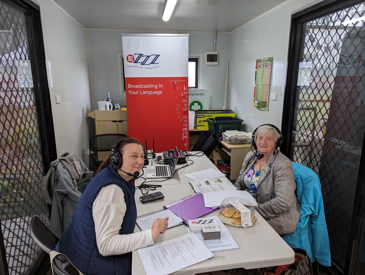Thank you Mary and Shelly for hosting our live broadcast from Mernda Community House today.