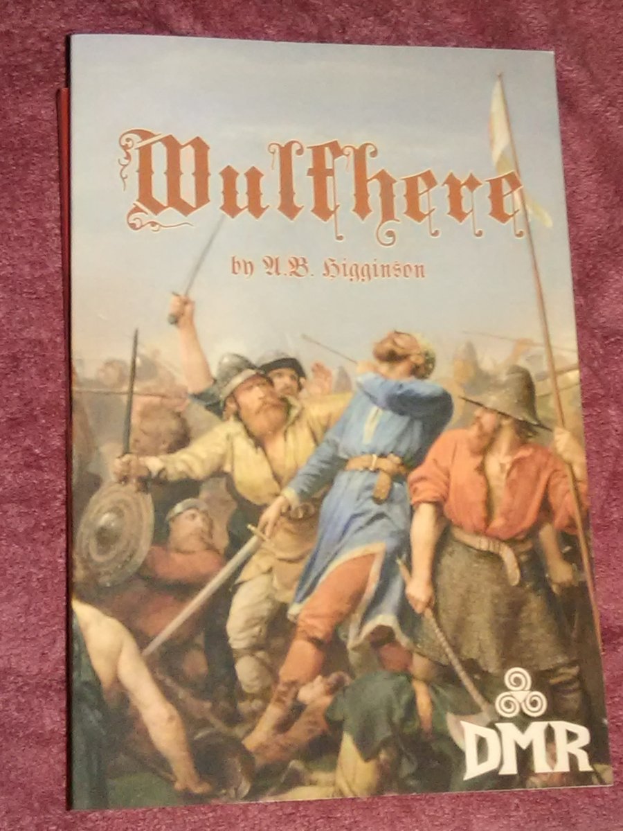 3rd from my @dmrbooks  order: Wulfhere by A.B. Higginson. Again an author I don't know, this is historical adventure, serialized over 100 years ago in Adventure magazine, cover by Peter Nicolai Arbo. More here: tinyurl.com/ynkhllj8