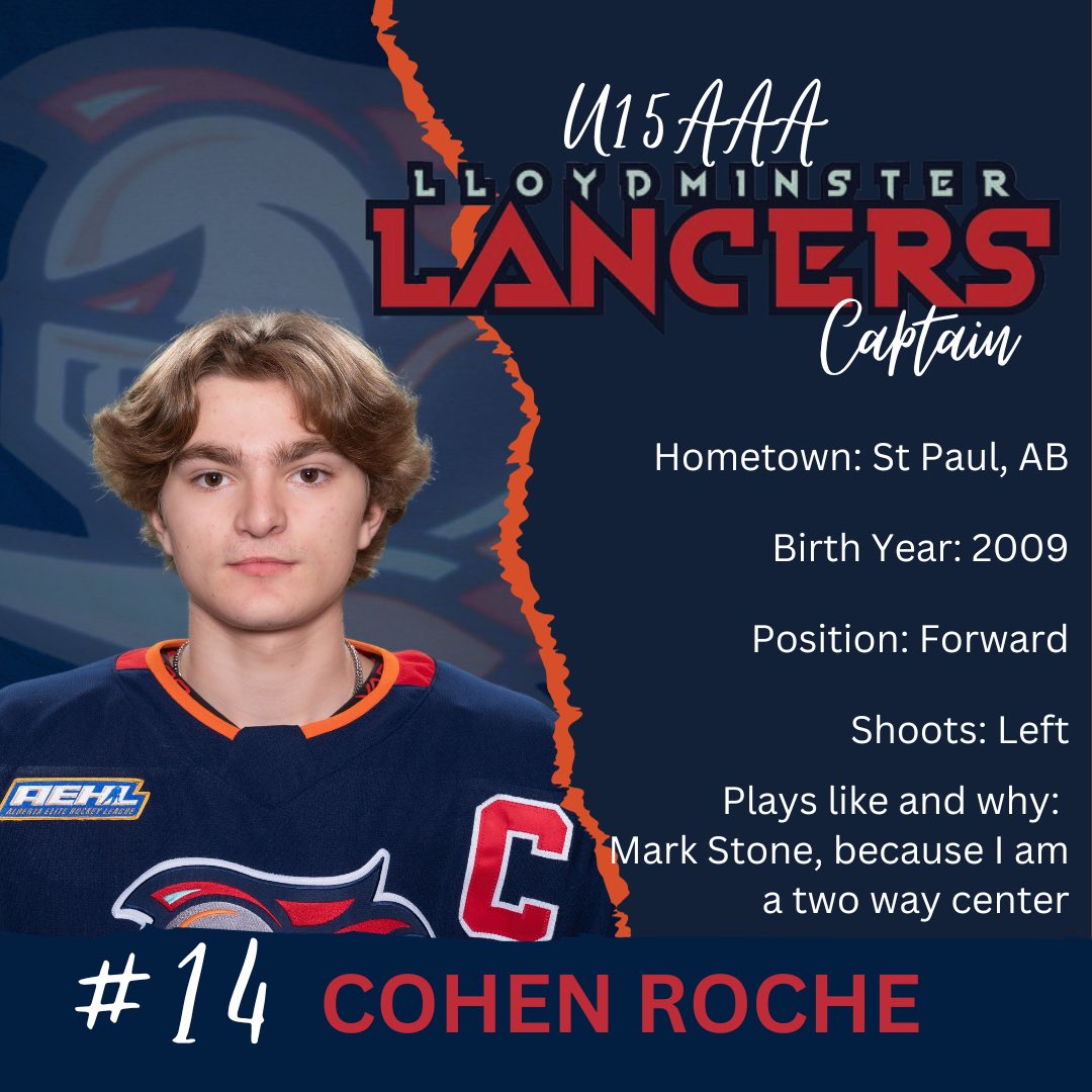 Our dedicated Captain, putting on the most miles every week from St Paul, AB….#14 Cohen Roche!