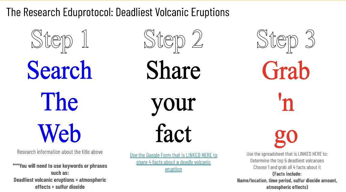 arianakhern's tweet photo. My #IntegratedScience Ss did the #Research #Eduprotocol on the Deadliest Volcanoes! They had to use the crowdsourced research to do a reverse #SketchandTell. To support the capacity variation amongst my ss, there was an added double point bonus - Write a mini CER on each fact! https://t.co/9OaC9oSqG5