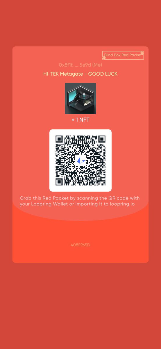 AyeoDoja's tweet photo. I scooped 2, 1 for me and 1 for you, so what you tryna do?

@loopringorg WALLET USERS YOU KNOW WHAT IT IS!

RED PACKET FRIDAY 🤪

100 spots

#METAGATES #Loopring #RedPacket https://t.co/F1unUHvROu
