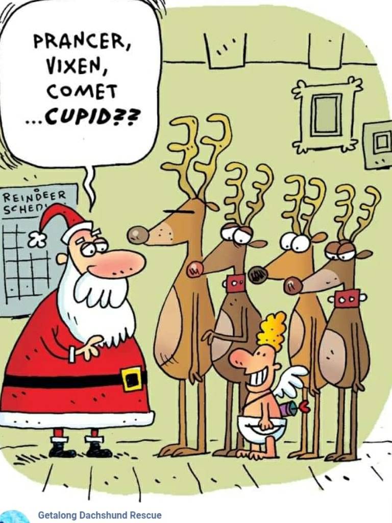 GDRescue2's tweet photo. As you can see Santa is gearing up for his trip...and apparently having reindeer tryouts. https://t.co/f9BuRGx9Sc