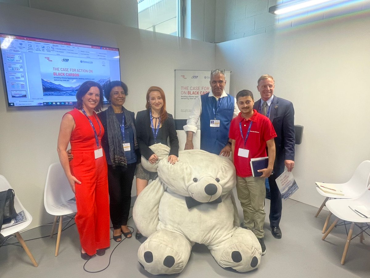 “The sky is blue. And that’s how we have known it to be. But if you take a moment to look up today, you will see that the sky has turned black due to air pollution,” said our youth climate campaigner, Diwakar, during a panel discussion at #COP28 . <a href="/CleanAirFund/">Clean Air Fund</a>