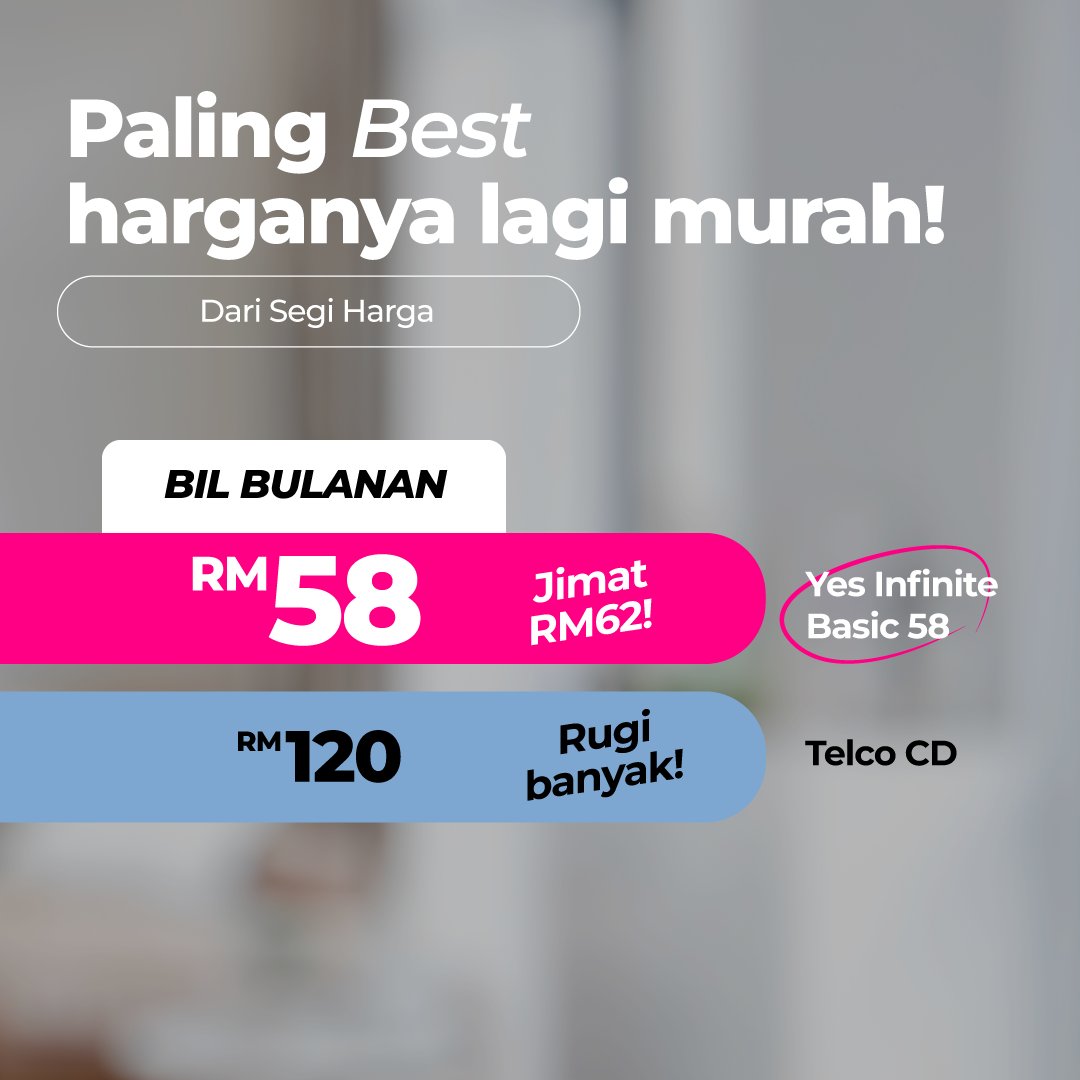 Yes_Telco's tweet photo. Pelan lain sudah keluar, tetapi jelas sekali pelan pascabayar Yes Infinite kami MASIH PALING BERBALOI!  🔥

Tunggu apa lagi? Alami Yes5G sekarang dengan percubaan Yes 5G selama 30 hari secara PERCUMA dengan eSIM: https://t.co/EuYqB0LIIg

#Yes5G #Yes5GForAll #YesInfinite https://t.co/x054QXjp9z