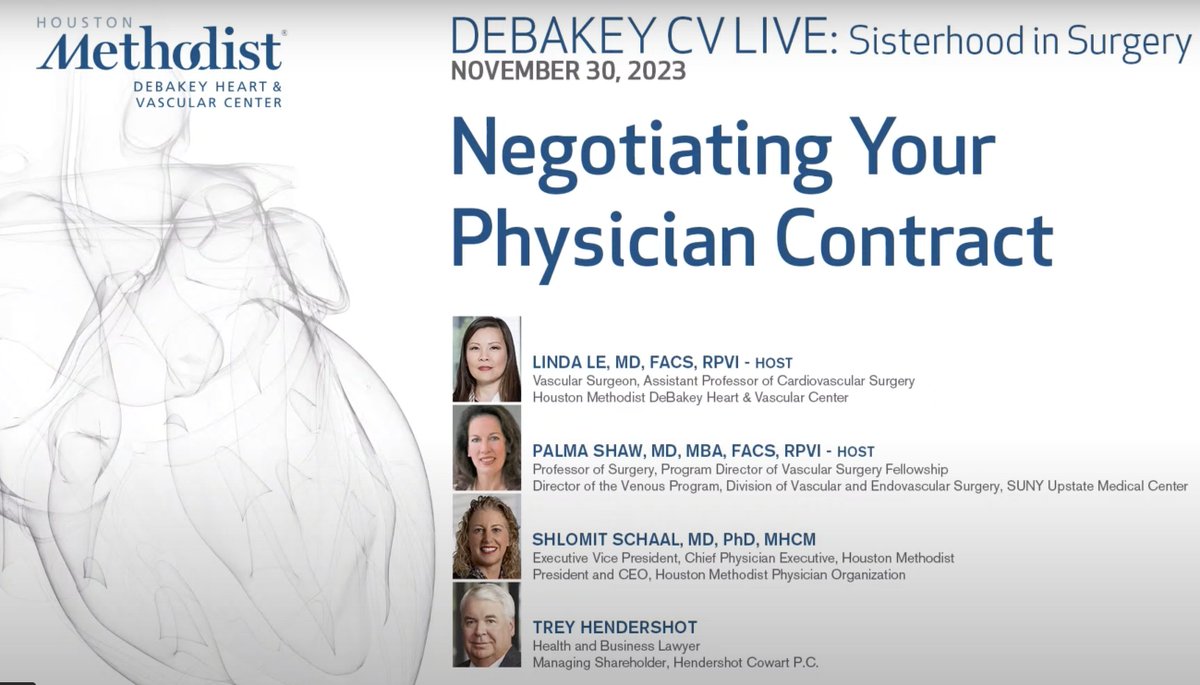 A brand new episode of Sisterhood in Surgery featuring our very own Dr. Shaw is now available on YouTube! Valuable advise on contracts. tinyurl.com/5n6kfcnb