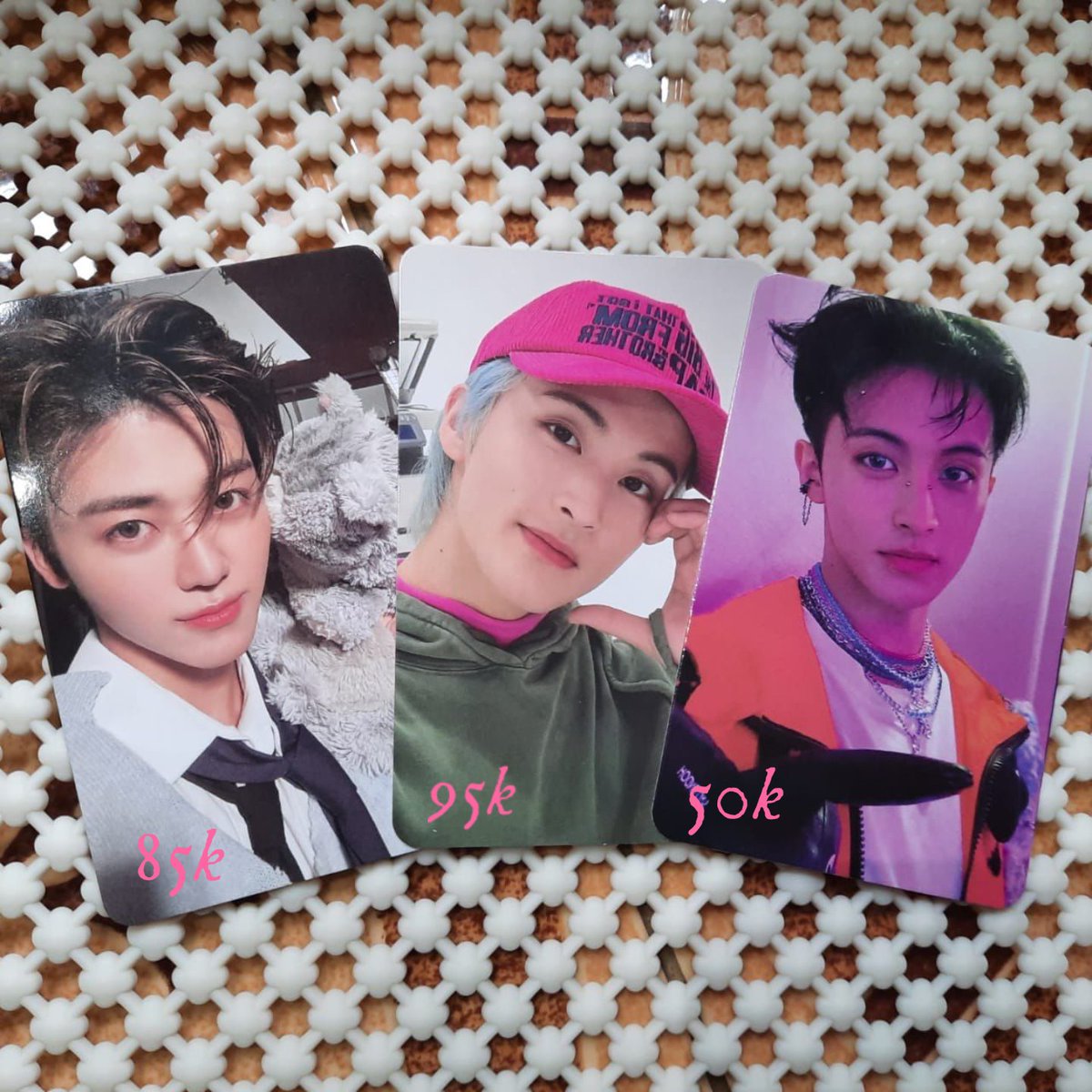 (...| 📚 want to sell — photocard nct ..) ☽

❥ · price in pict <.. include packing ..> 
❥ · dom jateng
❥ · all good condi

𓊆  ָ࣪ ۰ wts aab jaemin mark nct dream boneka nabon istj poster smini ayyo ָ࣪ ۰ 𓊇 🪩