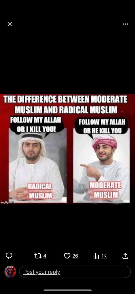 infidelusa5's tweet photo. All Muslim lovers need to get the hell out of America go back to the Middle East!! 
#IfMuslimsRefuse2NotAssimilateDeportThem
#BottcottALLMoslemRunBusiness #BoycottALLMoslemsProducts #IslamicBullshitIsTheProblem #IslamicPropagandaISNTWorking #IslamIsNOTAPeacefulReligion https://t.co/PqymrCSH35