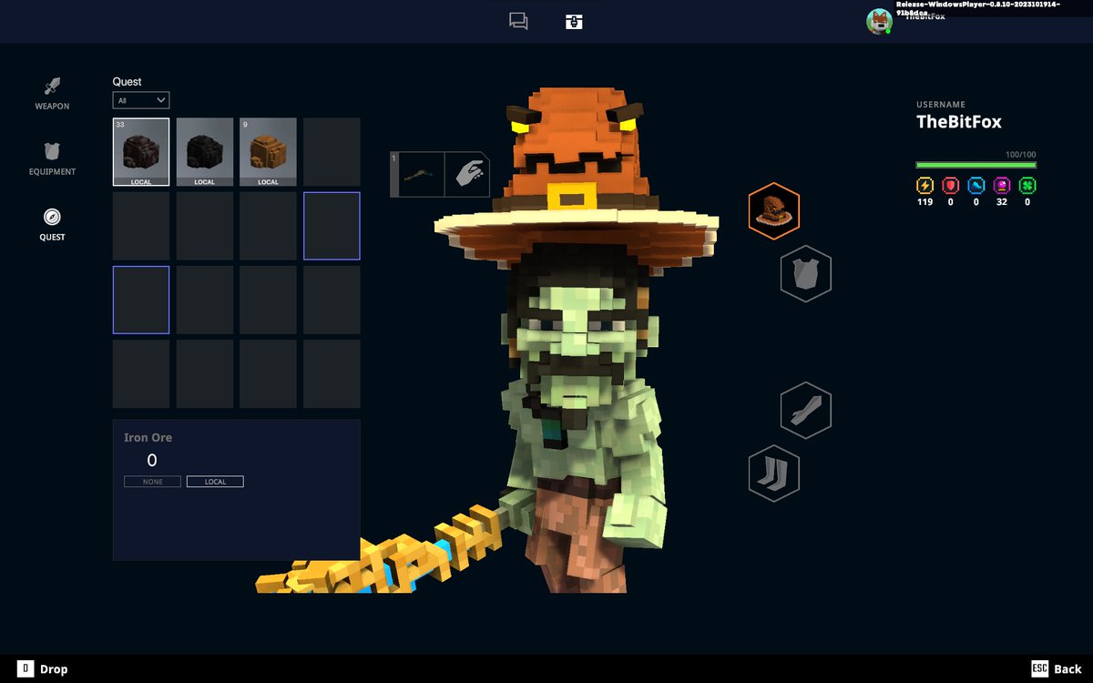 the_bit_fox's tweet photo. New personal highscore for iron ore! 33 iron ore... #AlphaMiningSeason #themistymountain #LFM @Pickaxe_Master #TheSandbox @TheSandboxGame #PickaxeMaster #SAND #Sandfam #MiningGame https://t.co/SRTqtF8Mwz