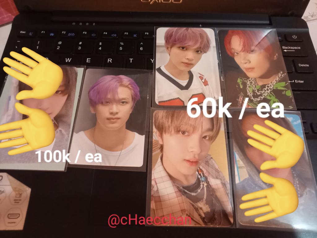 help rt 
wts / want to sell aab haechan 

price on pict 
keep event
dom bandar lampung
inc all
negoin aja soalnya lagi BU

t. want to sell wts Haechan candy ay yo mumo tc trading card hoodie 2 baddies laundry tds japan screenx the movie sg season greeting sg22