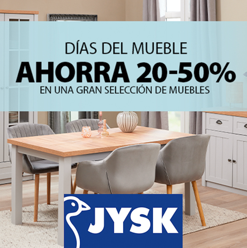 Multicentro Comercial El Trompo on X: ¡Renueva los muebles de tu hogar con  JYSK!🏠 Actualiza tu casa aprovechando descuentos que van del 20 al 50% en  una variada selección de mobiliario para