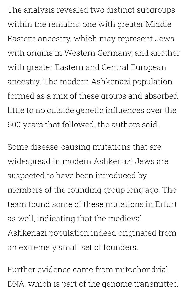 InestimableTali's tweet photo. @peter_ww @angeloinchina Here's another study about #AshkenaziJews by #HarvardMedicalSchool. They know the AshkeNAZI Jews are not from the biblical lineage. They did DNA testing as well. #Hebrews #Jews #Israel #Israelites #TrueJews #TheTruth
https://t.co/KHlRWvU0Dt https://t.co/o20MMzEnS0