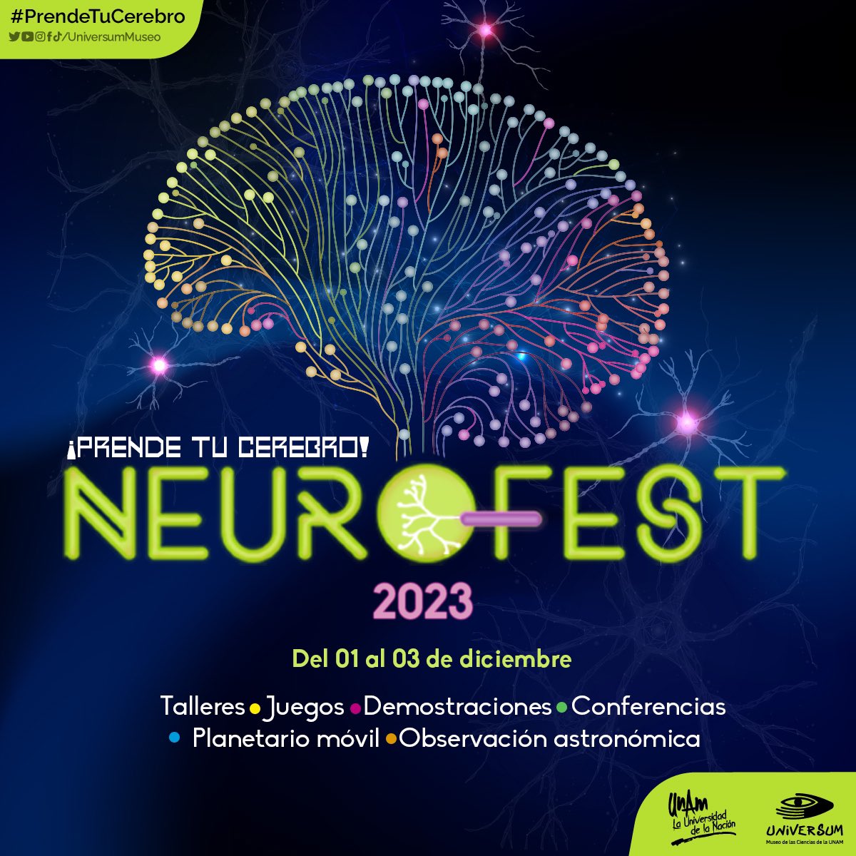 ¿Sabes cuál es el riesgo de tener un infarto cerebral? Descúbrelo mañana en el <a href="/UniversumMuseo/">Universum Museo</a>, el Dr. Daniel Martínez Piña del <a href="/INNNMVS/">Instituto Nacional de Neurología y Neurocirugía</a> les enseñará cómo prevenirlo 🧠💪. Los esperamos en el Neurofest 2023!