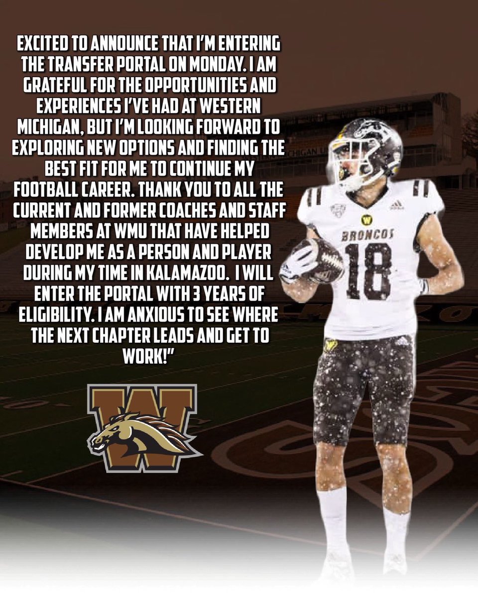 Thank you <a href="/WMU_Football/">Western Michigan Football</a> !!