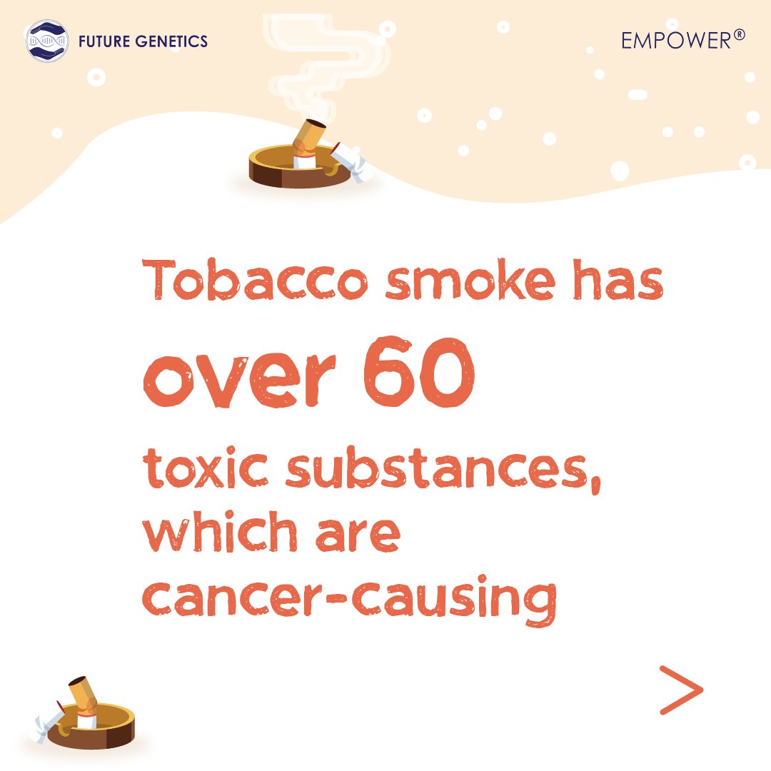 Future_Genetics's tweet photo. https://t.co/RqZA8GDnQn

Smoking is the leading cause of Lung Cancer!
The best way to prevent lung cancer is to stop smoking as soon as possible. Keep an eye out for our upcoming posts, which are filled with advice and support about how you can quit smoking.

#CancerAwareness https://t.co/gEPnRP4TlS