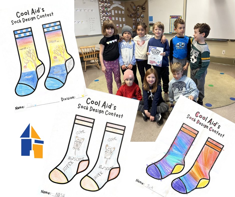 Students at Ecole Willows raised money for Socks AND had a sock design contest (winning designs shown below). 🙂

The grand total raised by Willows was an astounding $1,124! With the matching funds, that comes up to 2,248 pairs of socks! 👏

#startthemyoung #kiavictoriacares