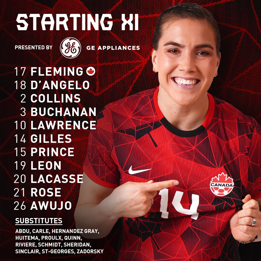 Your @CANWNT Starting XI vs. Australia 🇨🇦⚔️

@CANWNT x @GE_Canada