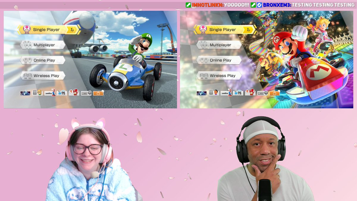 EmLinkn's tweet photo. 🙏 Sorry about no #Twitch stream tonight... @bronxem3 and @ImLinkn have been hard at work designing our NEW Sakura backdrop along w/ a few secrets coming soon 🤫 *cough* #Cuphead... 😨 We'll be back TOMORROW at 7 PM EST! 🙌
https://t.co/GnWIkPNuv1 https://t.co/xpGcnExAnZ