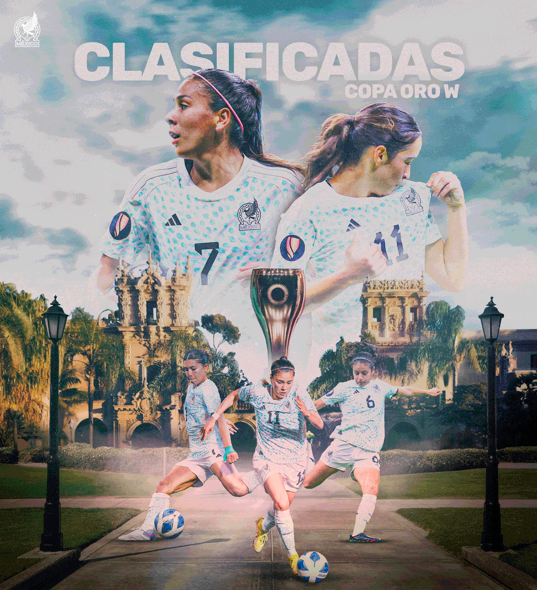 Miseleccionfem's tweet photo. ¡A LA COPA ORO W 🏆! 🤩
En febrero de 2024 buscaremos seguir dando #PasosDeOro junto a ustedes, Incondicionales. 💚

¡VAMOOOS! 🙌🏻🇲🇽

#TuCanchaLaEligesTú https://t.co/Ma6iOT0UoO