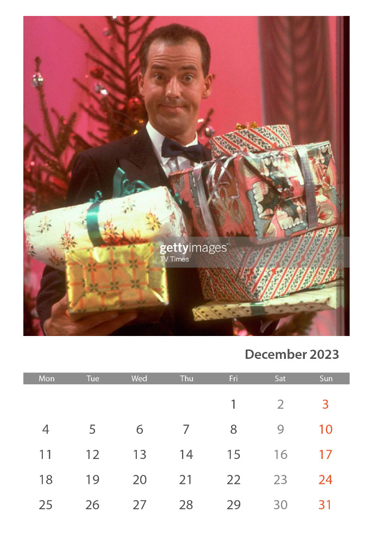 TeamBarrymore's tweet photo. 🎄 It's December!!!!!🎄 
#MichaelBarrymore #TeamBarrymore #ITV #Alwight #BringBackBarrymore #Christmas #December 
Photo Credit - Getty Images/TV Times https://t.co/qedm8zM6bb