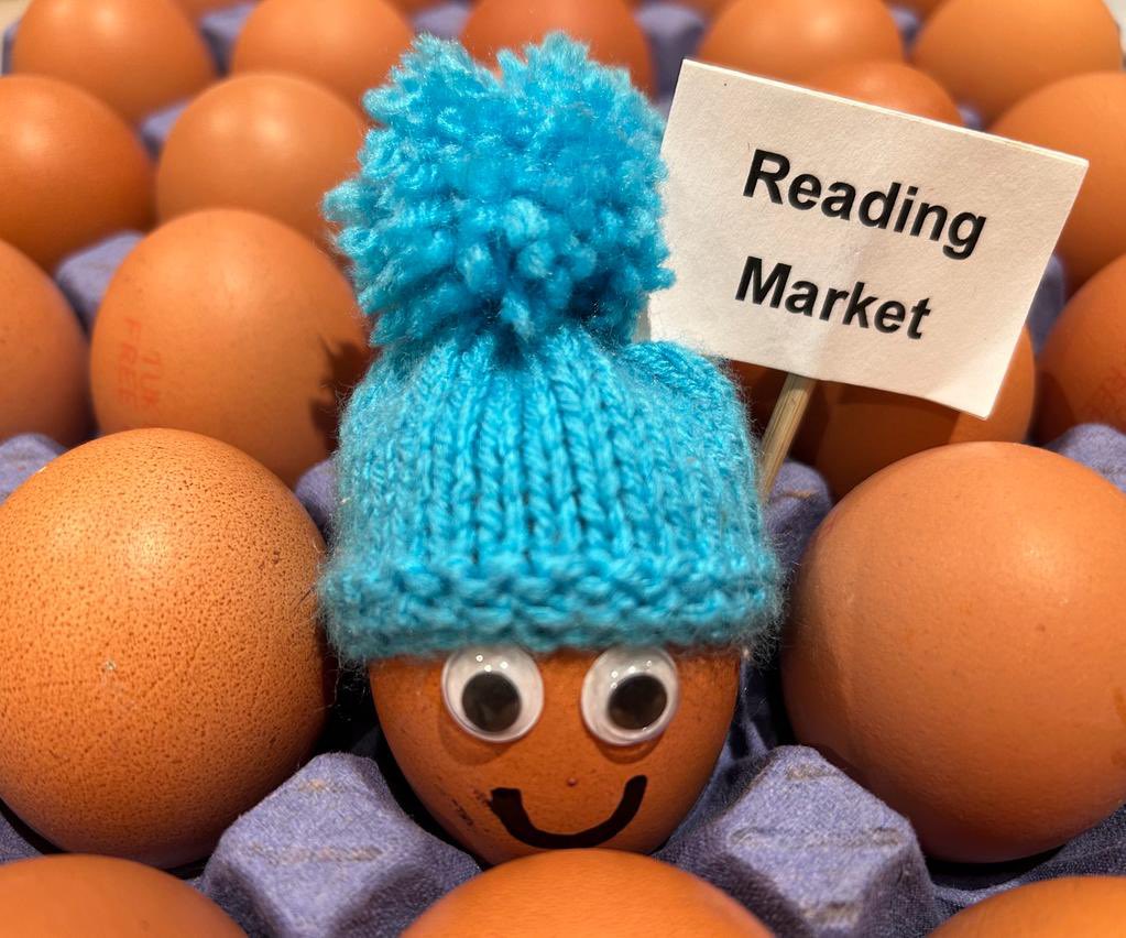 It is @ReadingFarmMkt TODAY - Saturday 2nd Dec.  Join us at The Cattle Market, Great Knollys Street, Reading RG1 7HD (8.15am to 12pm) and stock up on some delights for the weekend. 

#Reading #InRdg #Rdg #Eggs #Market #FarmersMarket #LoveLocal #Food